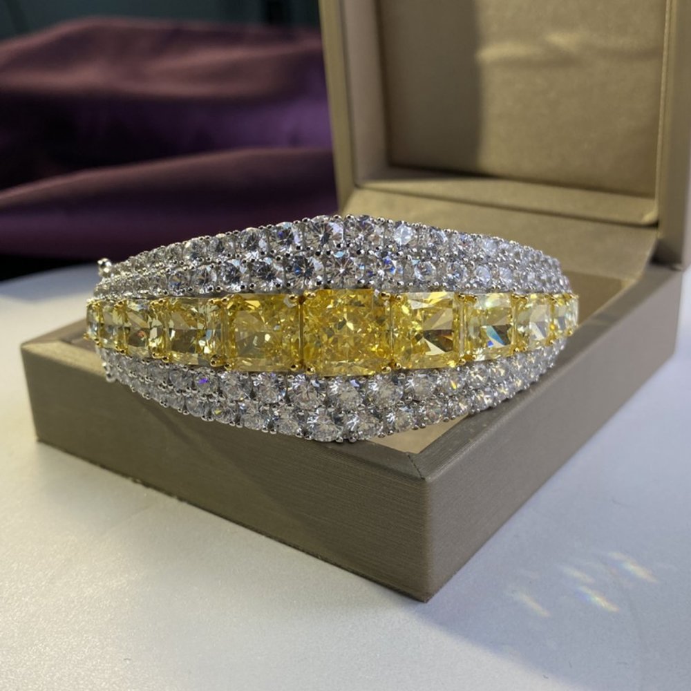 Sterling Silver luxury diamond bracelet Jewelry - Picture 3 of 5